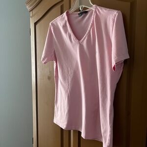 Brooks Brothers Women's T-shirt, Medium, Pink